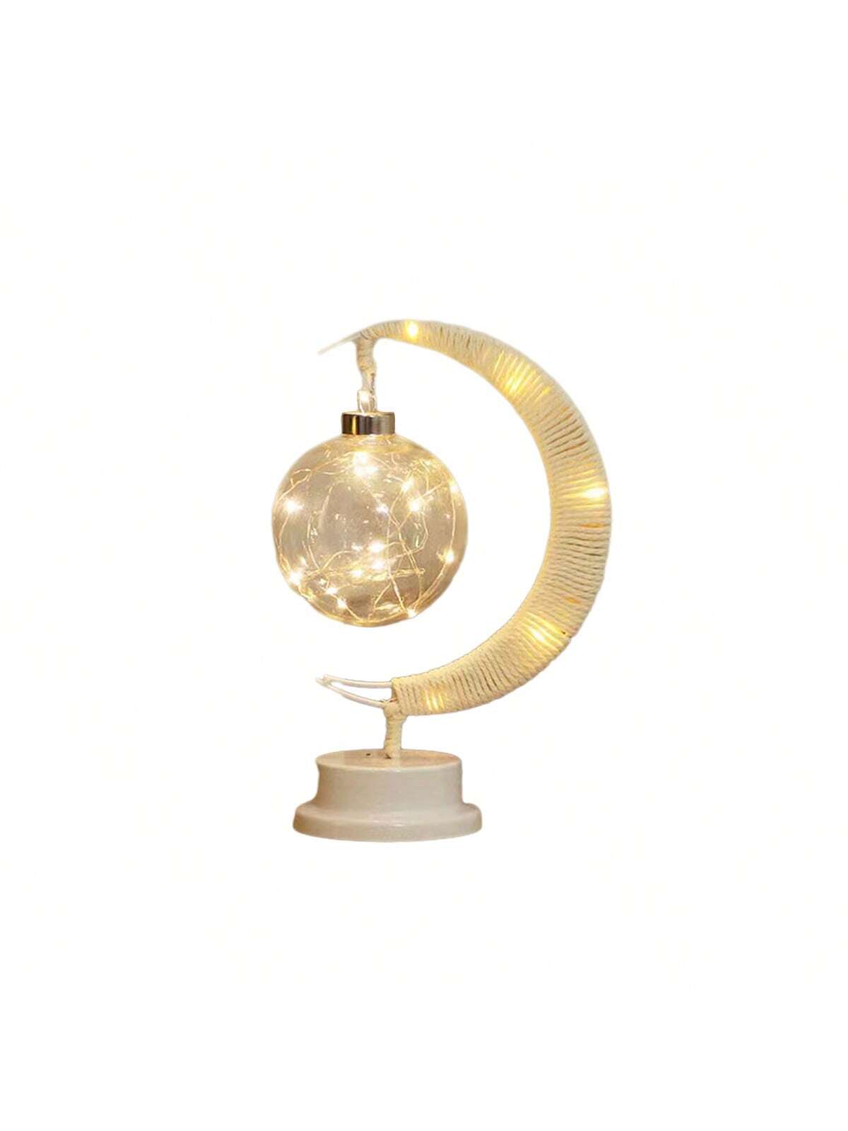 مصباح طاولة إبداعي بشكل كرة نجوم Led جديدة بكرات النسيج مع حبل، مصباح ليلي للديكور