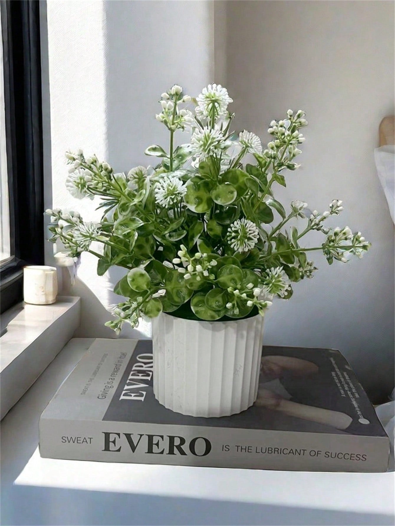 نبات اصطناعي مزروع في وعاء لديكور المنزل، زينة المنظر الطبيعي