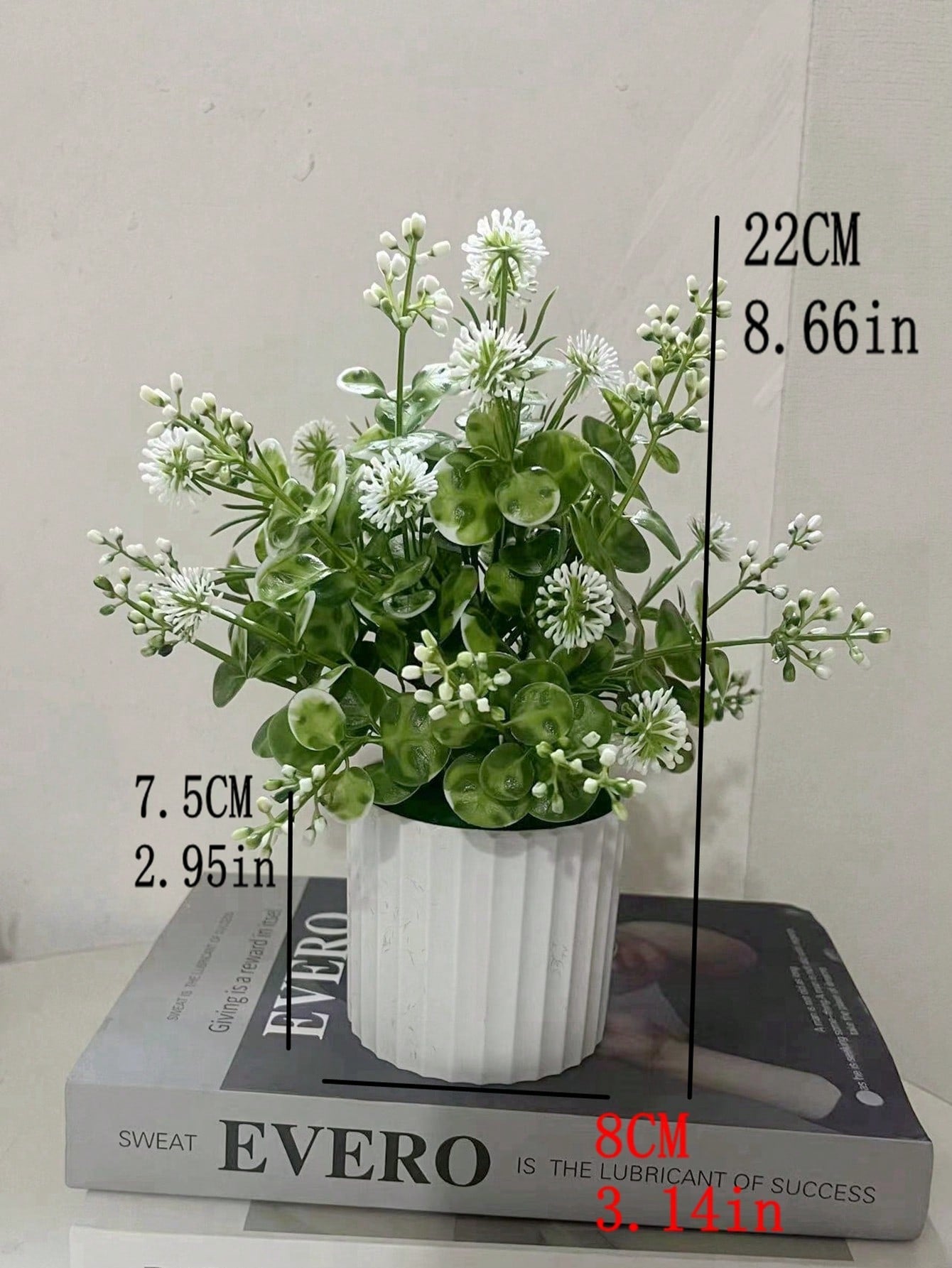 نبات اصطناعي مزروع في وعاء لديكور المنزل، زينة المنظر الطبيعي