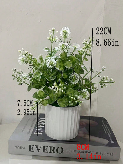 نبات اصطناعي مزروع في وعاء لديكور المنزل