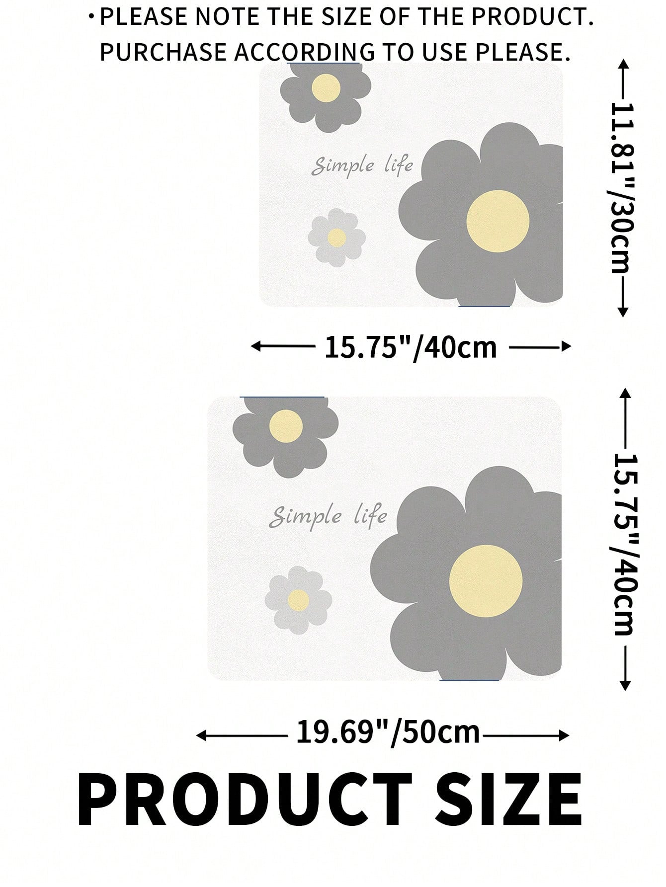 حصيرة تجفيف للمطبخ مصنوعة من مادة البوليستر بأسلوب حياة بسيط وزهور على خلفية بيضاء على أسلوب الحداثة المتناغم والمناسبة للحياة اليومي