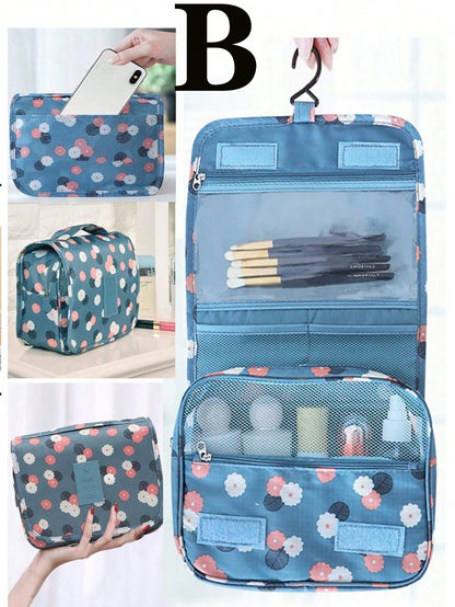 حقيبة حمام معلقة قطعة واحدة، حقيبة منظم مستحضرات التجميل