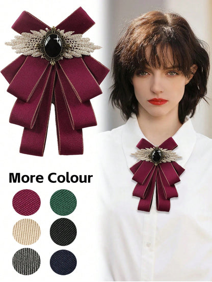 ربطة عنق جناحية مثقفة من تقليد الحجر الكريم، مناسبة للتنزه والحفلات والمناسبات