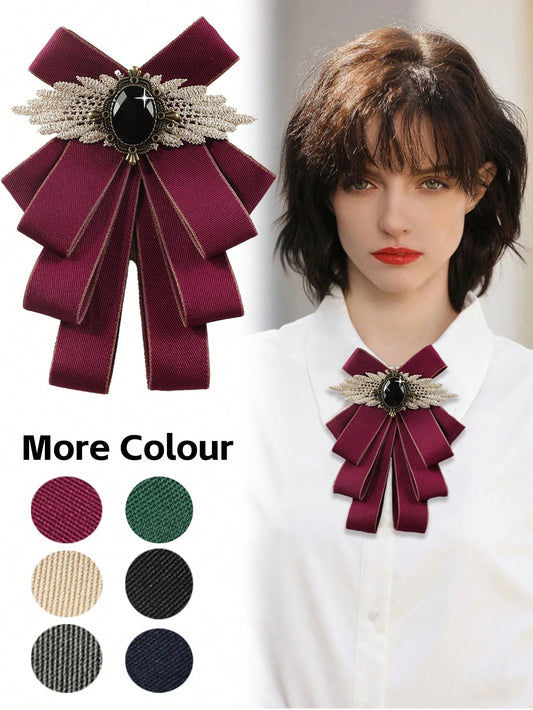 ربطة عنق جناحية مثقفة من تقليد الحجر الكريم، مناسبة للتنزه والحفلات والمناسبات