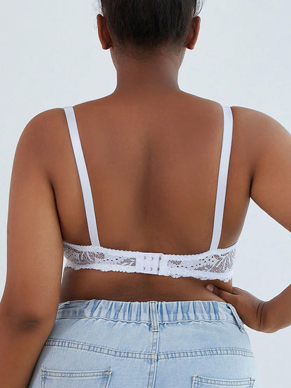 صدرية دانتيل بلون سادة للمقاسات الكبيرة للاستخدام اليومي