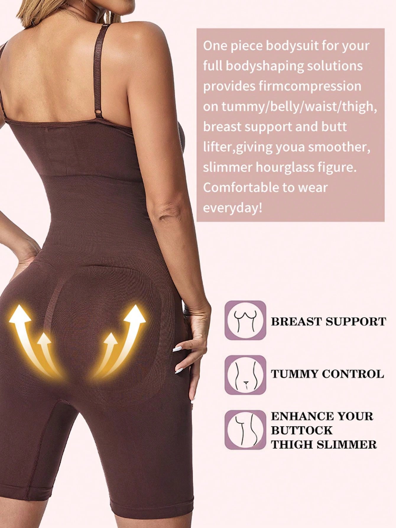 بدلة نسائية للتخسيس مع دعم الصدر، رابطة البطن بعد الولادة، عصابة خصر وورك مشد أسفل الملابس الداخلية لرفع المؤخرة عند النحت