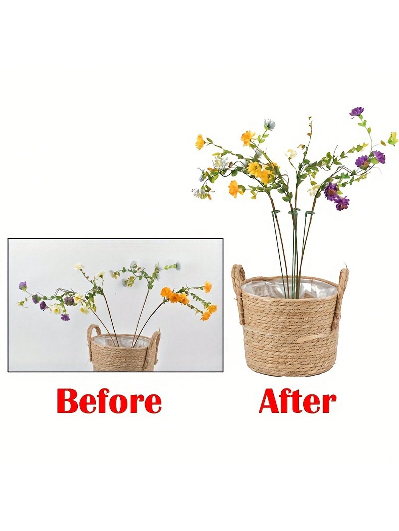 عصا دعم النبات (5-10 قطع) حامي نبات الزهور في الأواني، ثابت الأوركيدا لمنع الانحناء، تستخدم للحدائق المنزلية 10.62بوصة*0.59بوصة*1.42بوصة