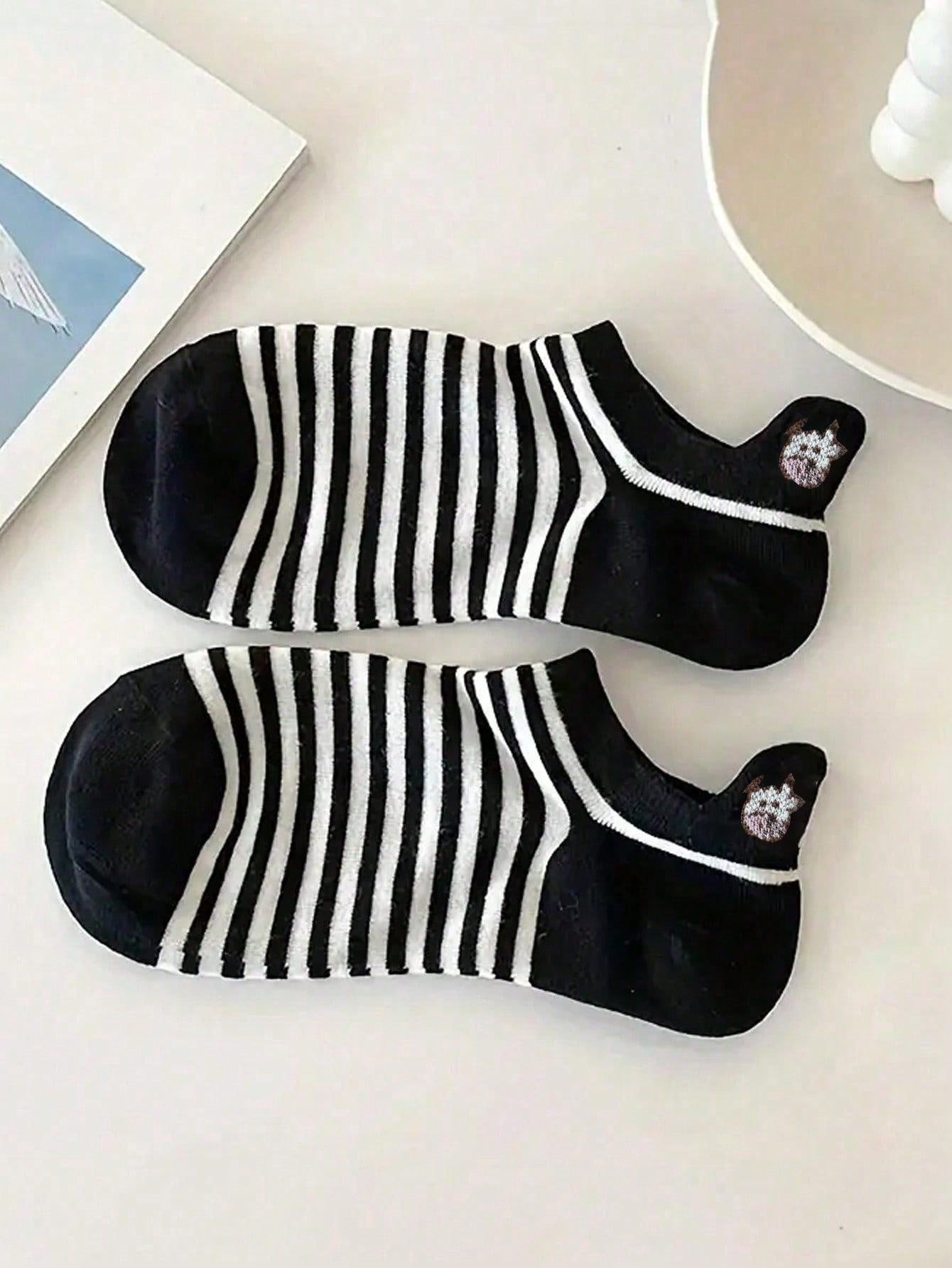 جوارب قصيرة مانعة للانزلاق بنمط بقرة كرتونية 5/10/20/30 زوج للربيع/الصيف، جوارب رياضية مريحة ومنفذة للهواء