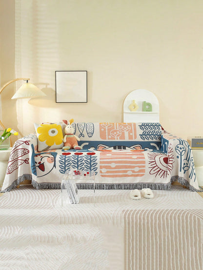 بطانية رحلات نزهة وتخييم طراز جاكار، حصيرة متعددة الاستخدامات