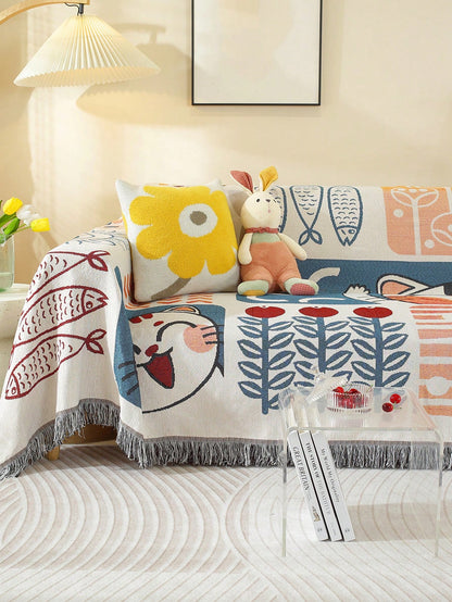 بطانية رحلات نزهة وتخييم طراز جاكار، حصيرة متعددة الاستخدامات