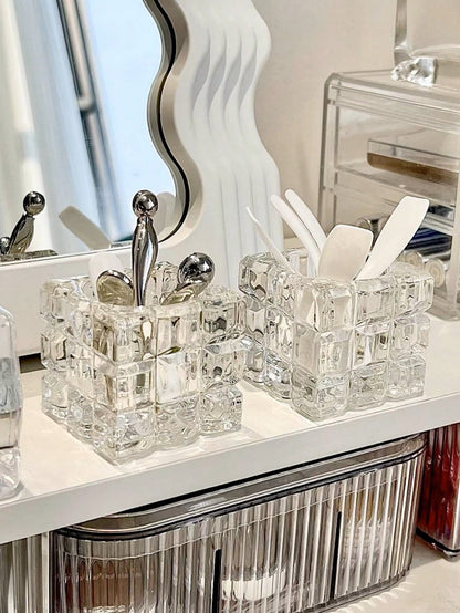 ملعقة كريم وصندوق تخزين لمستحضرات الحمام