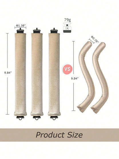 طقم بكرات الشعر 3 قطع،