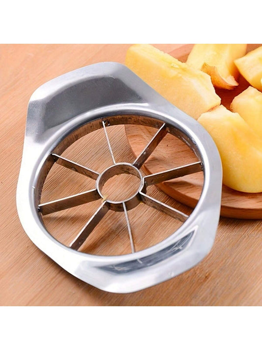 جهاز تقطيع التفاح اليدوي الفعّال والذي يوفر الوقت - شفرة دائرية مصنوعة من الفولاذ المقاوم للصدأ لقطع الفواكه بطريقة إبداعية، أداة مطبخك الأساسية، أدوات الخضار والفواكه، الأدوات المطبخية، القاطع، الطعام، السلطة، الديكور، التخزين، الحفلات، عيد الميلاد