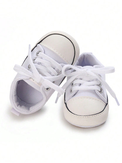 أحذية رياضية ترفيهية للأطفال برباط، نعل مطاطي غير قابل للانزلاق، أحذية رياضية من القماش للأولاد الرضع