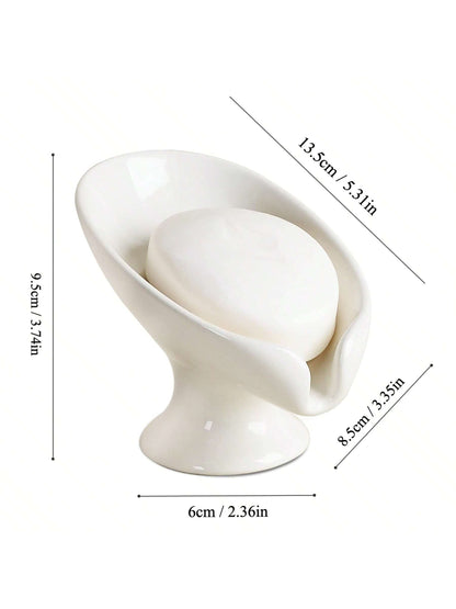 حامل صابون إبداعي واحد، صينية صابون سيراميك نمط رخامي