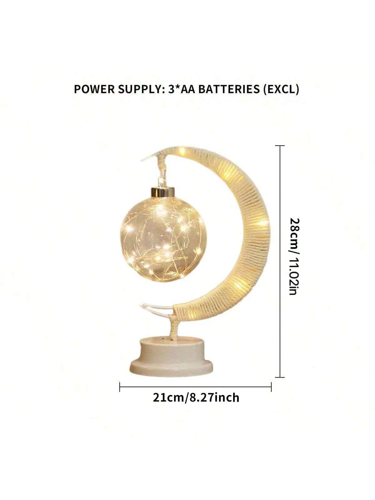 مصباح طاولة إبداعي بشكل كرة نجوم Led جديدة بكرات النسيج مع حبل، مصباح ليلي للديكور