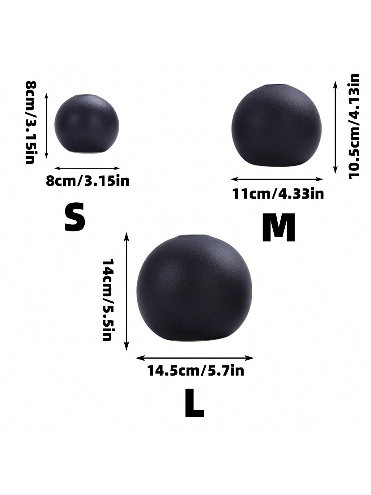 مزهرية دائرية من السيراميك لديكور المنزل بعرض أزهار جافة