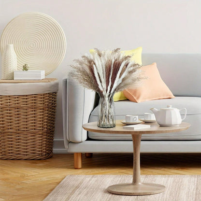 باقة من أوراق  المجففة 220 قطعة، 17.3 بوصة (حوالي 44 سم)، باقة ذيل الأرنب، نمط بوهيمي للديكور الزفاف والمنزل وطاولة العشاء والحفلات