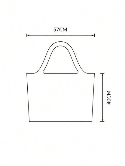 حقيبة تسوق قابلة للطي برسومات حيوانات ورسومات كرتونية