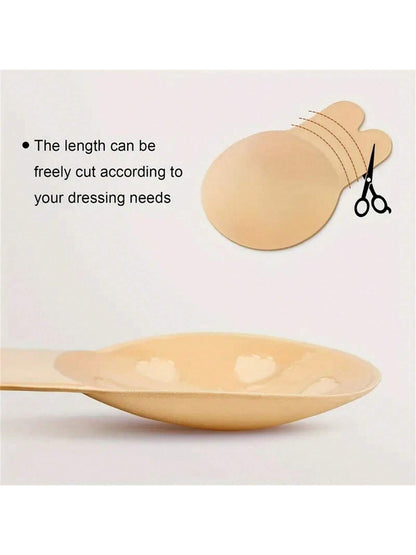 صدرية حمالات الصدر اللاصقة بالسيليكون الخفية بدون حمالات للنساء المقاسات صغير / كبير / خصوصي