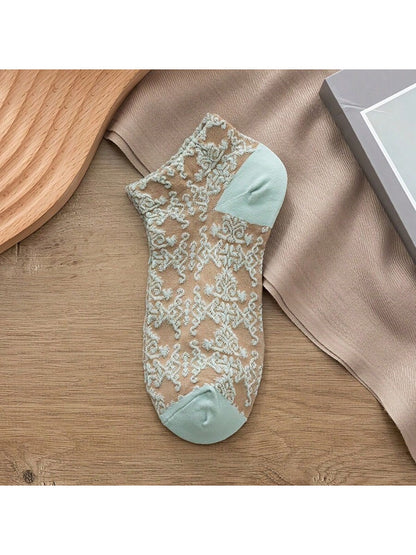 الرياضة في الهواء الطلق 1-5 أزواج من الجوارب القصيرة بطراز محكمة عتيق