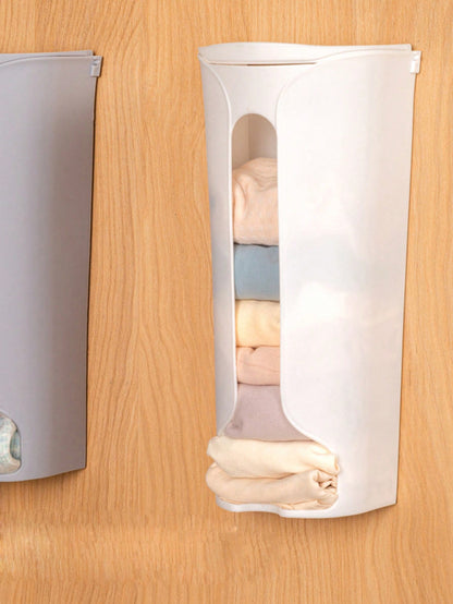 علبة تخزين الملابس الداخلية قابلة للتعليق على الحائط وغير لاصقة للمنظم، حقيبة معلقة من نوع الدرج