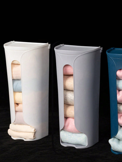 علبة تخزين الملابس الداخلية قابلة للتعليق على الحائط وغير لاصقة للمنظم، حقيبة معلقة من نوع الدرج