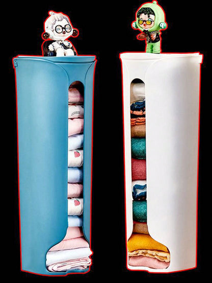 علبة تخزين الملابس الداخلية قابلة للتعليق على الحائط وغير لاصقة للمنظم، حقيبة معلقة من نوع الدرج