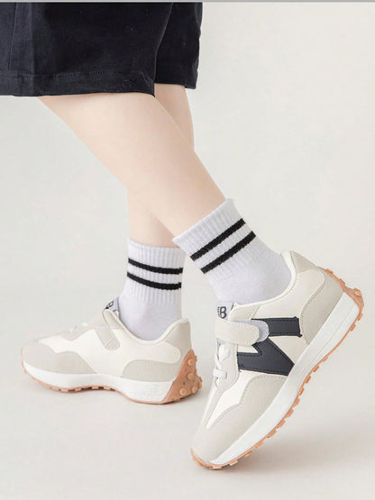 جوارب كاحل منتصف الساق للرياضة الرجالية والنسائية مزيج بارتين مخططة (رمادي/أسود/أبيض) 3أزواج/مجموعة