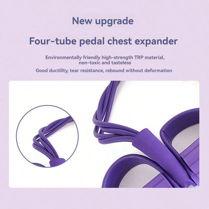 قطعة واحدة من أداة مساعدة المضغ متعددة الوظائف، أداة سحب دواسة اليوجا للياقة البدنية، أداة سحب بأربعة أنابيب للنساء والرجال، استخدام اليوغا