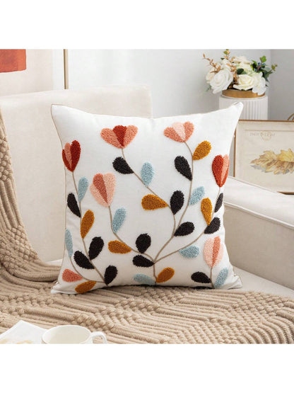 غطاء وسادة بنمط الزهور