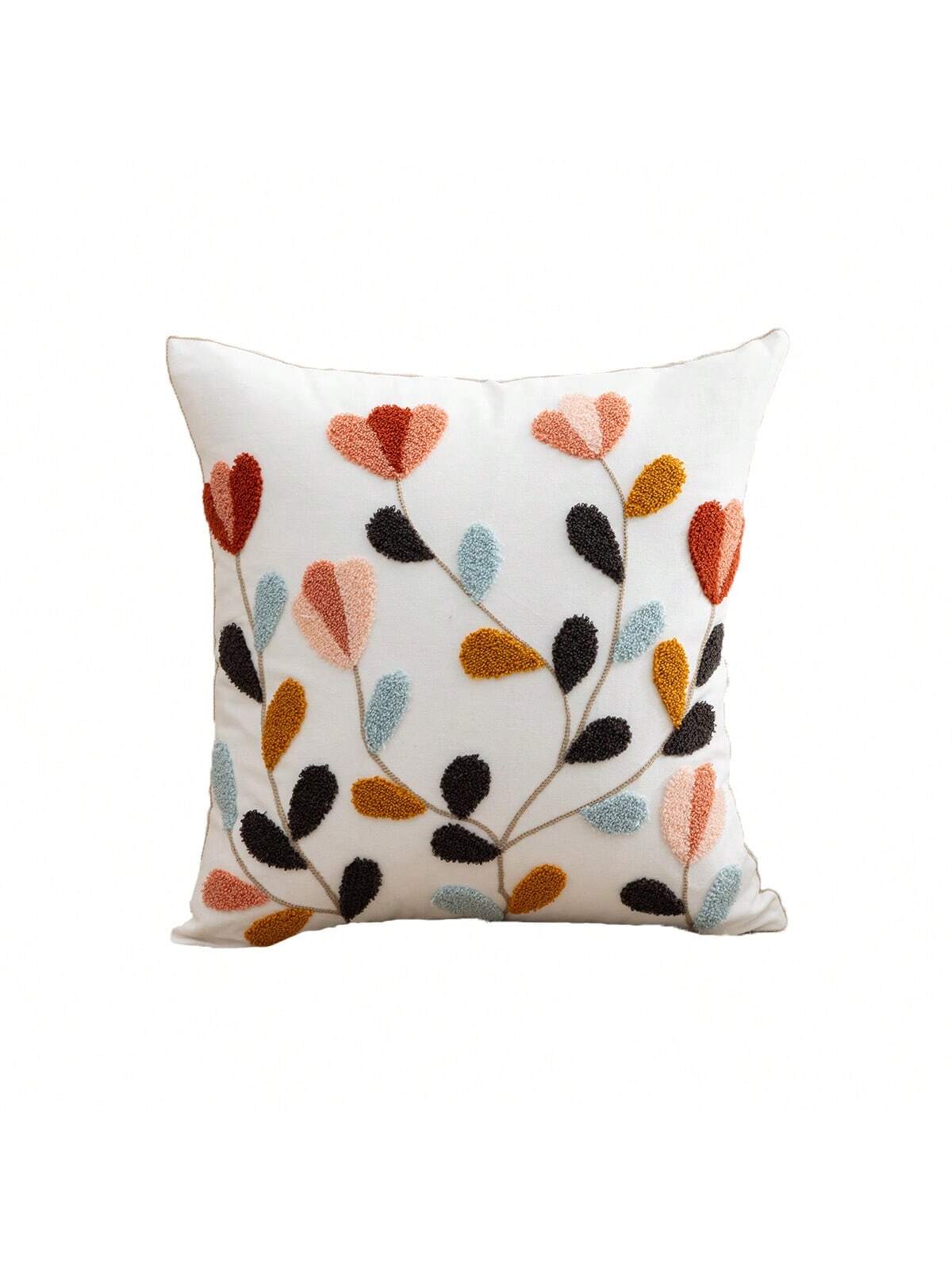 غطاء وسادة بنمط الزهور