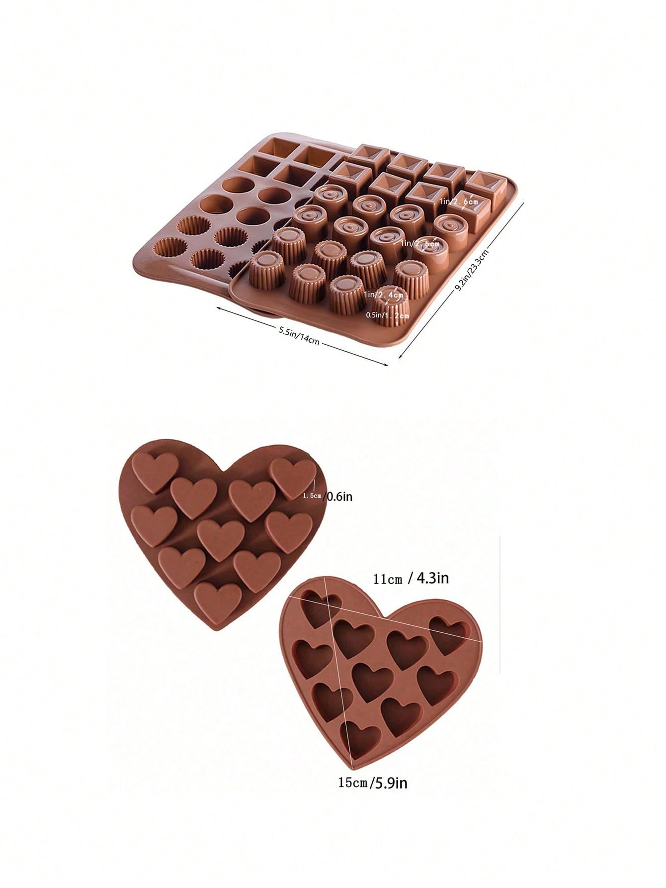 قطعة قوالب حلوى السيليكون