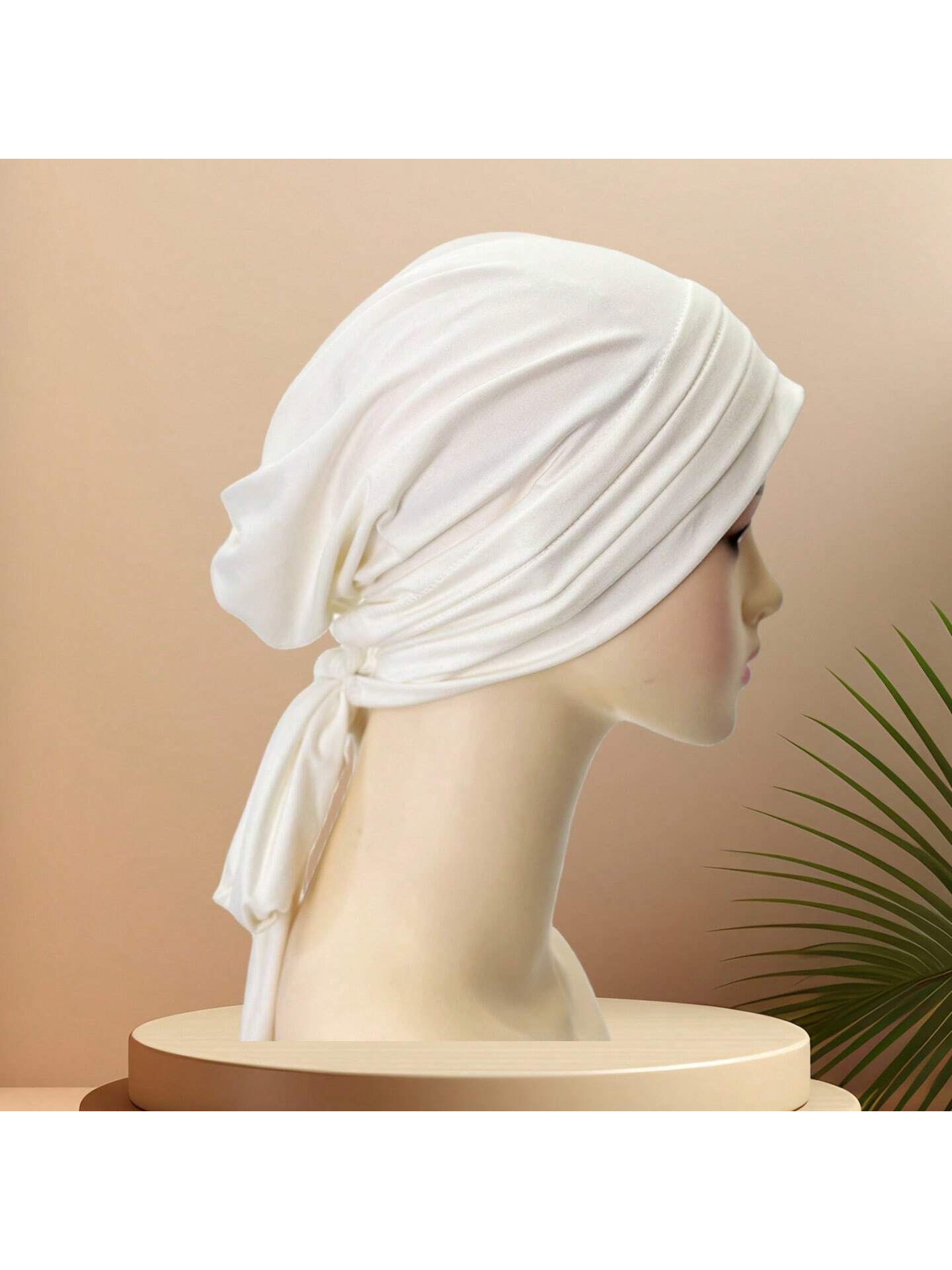 حجاب طويل للرأس من الحرير عالي الجودة باللون الصلب للنساء، يطوى 4مرات، ربطتان، غطاء رأس وملابس رعاية الشعر، مواد حرير اللبن فائقة النعومة ومضادة للغبار