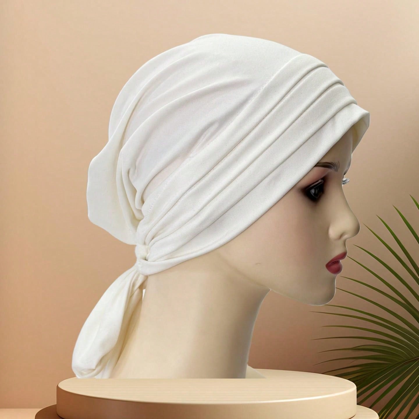 حجاب طويل للرأس من الحرير عالي الجودة باللون الصلب للنساء، يطوى 4مرات، ربطتان، غطاء رأس وملابس رعاية الشعر، مواد حرير اللبن فائقة النعومة ومضادة للغبار