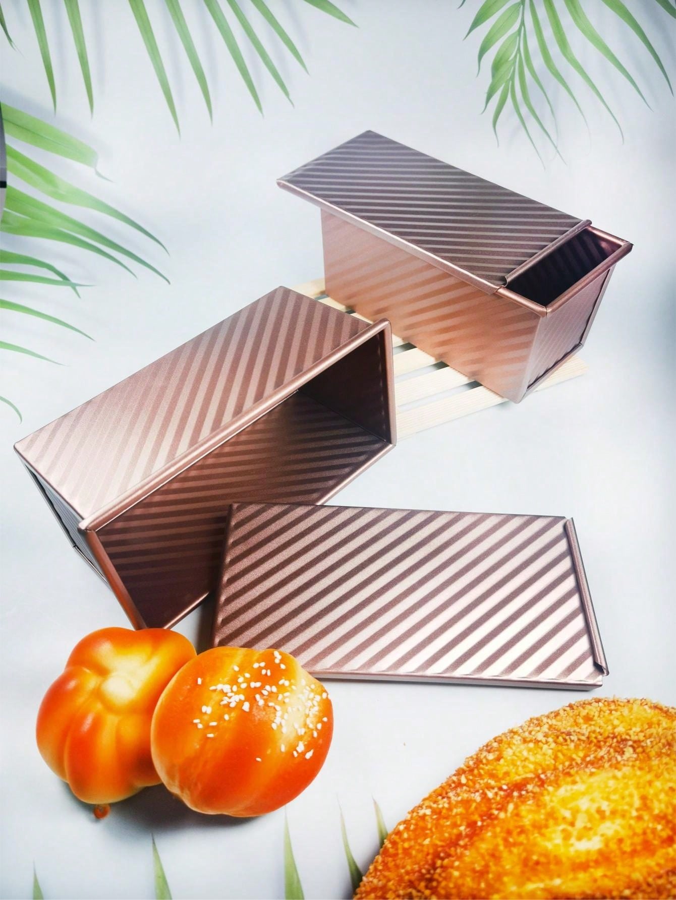 قصدير الخبز مستطيل قطعة واحدة