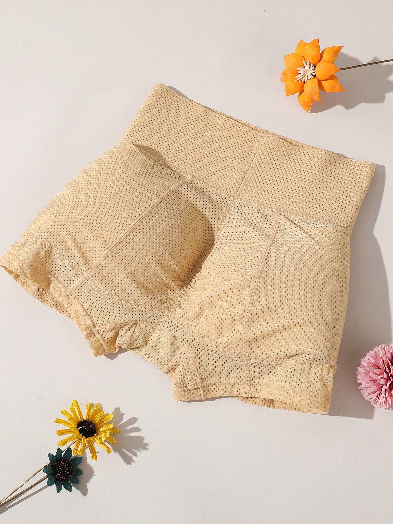 سروال تنحيف شبكي للفخذين منفوش