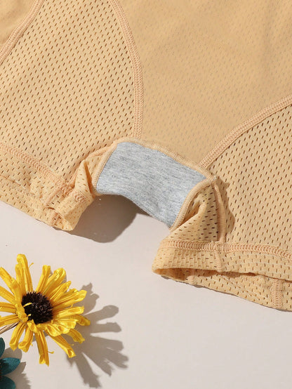 سروال تنحيف شبكي للفخذين منفوش