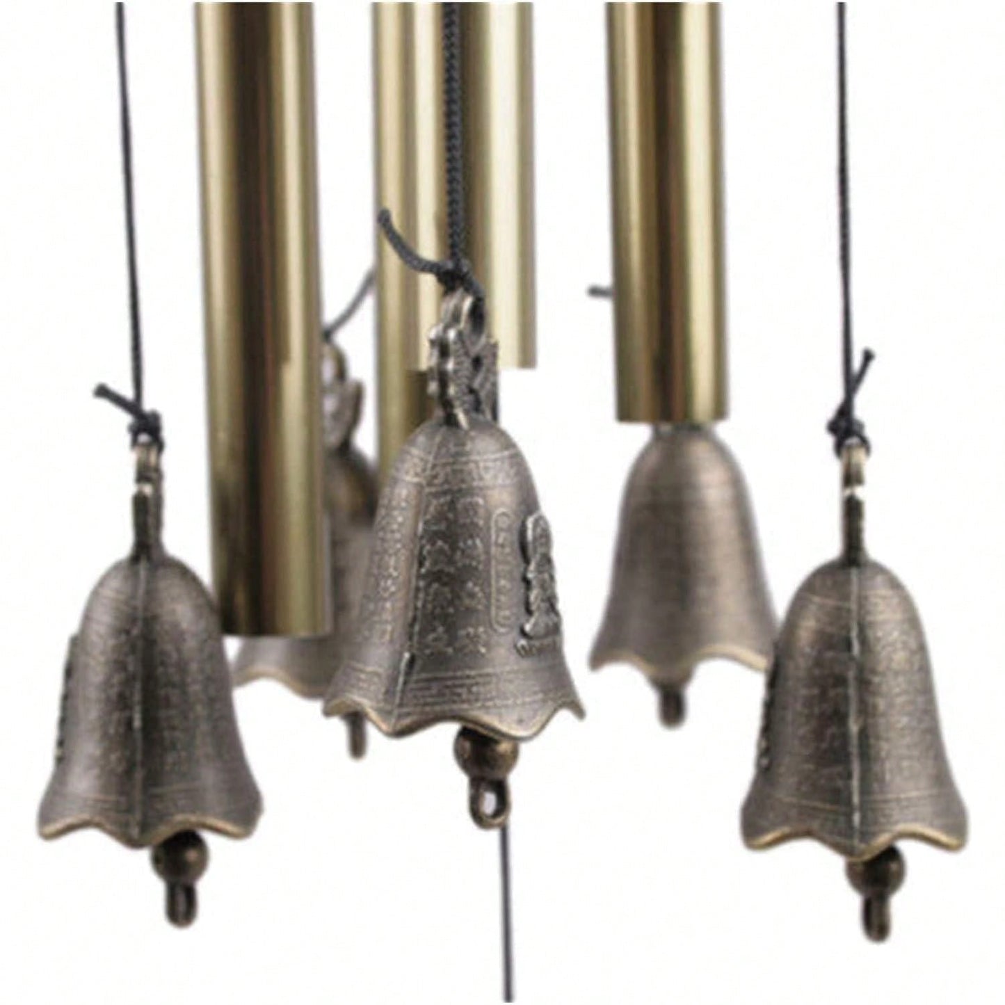 جرس الرياح الديكوري 1قطعة، جرس كبير من معدن الأنابيب للأماكن الخارجية يزين الفناء والحديقة