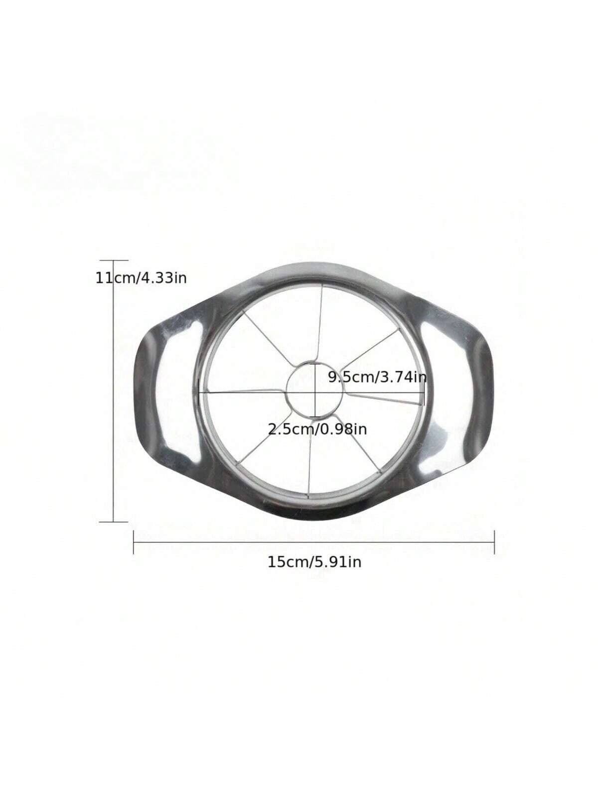 جهاز تقطيع التفاح اليدوي الفعّال والذي يوفر الوقت - شفرة دائرية مصنوعة من الفولاذ المقاوم للصدأ لقطع الفواكه بطريقة إبداعية، أداة مطبخك الأساسية، أدوات الخضار والفواكه، الأدوات المطبخية، القاطع، الطعام، السلطة، الديكور، التخزين، الحفلات، عيد الميلاد