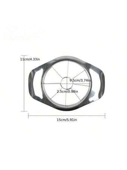 جهاز تقطيع التفاح اليدوي الفعّال والذي يوفر الوقت - شفرة دائرية مصنوعة من الفولاذ المقاوم للصدأ لقطع الفواكه بطريقة إبداعية، أداة مطبخك الأساسية، أدوات الخضار والفواكه، الأدوات المطبخية، القاطع، الطعام، السلطة، الديكور، التخزين، الحفلات، عيد الميلاد