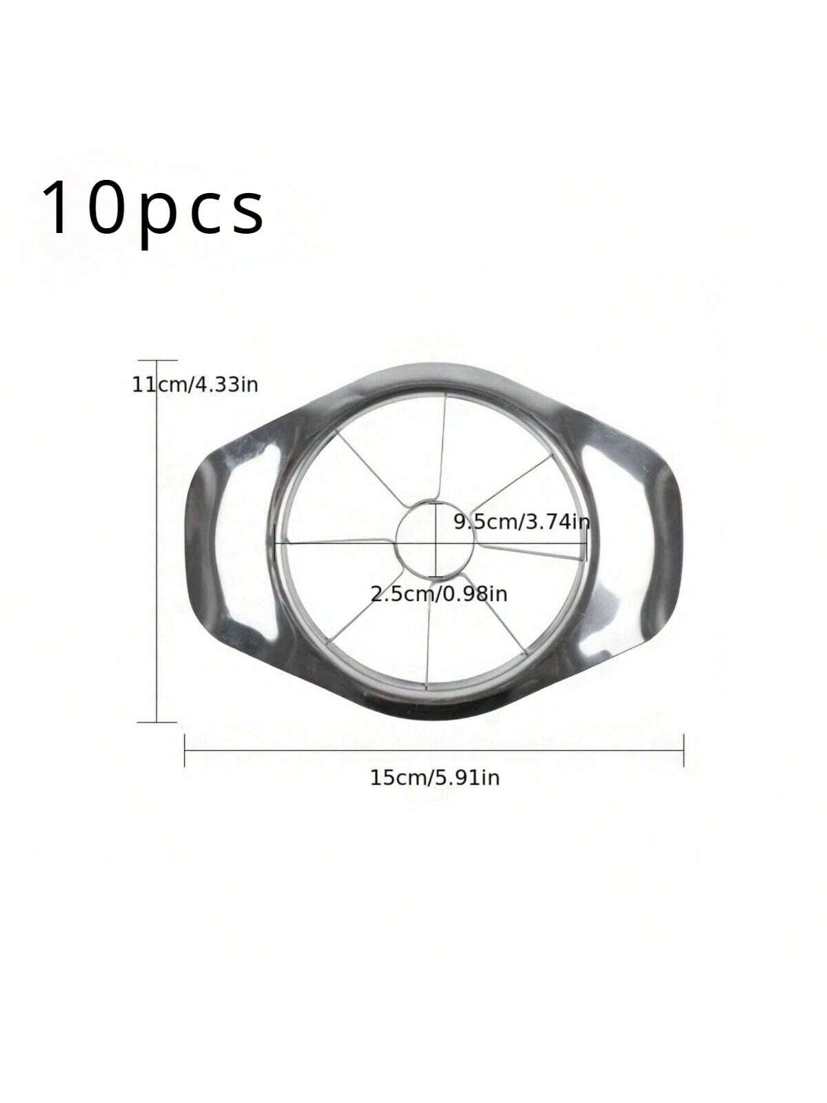 جهاز تقطيع التفاح اليدوي الفعّال والذي يوفر الوقت - شفرة دائرية مصنوعة من الفولاذ المقاوم للصدأ لقطع الفواكه بطريقة إبداعية، أداة مطبخك الأساسية، أدوات الخضار والفواكه، الأدوات المطبخية، القاطع، الطعام، السلطة، الديكور، التخزين، الحفلات، عيد الميلاد