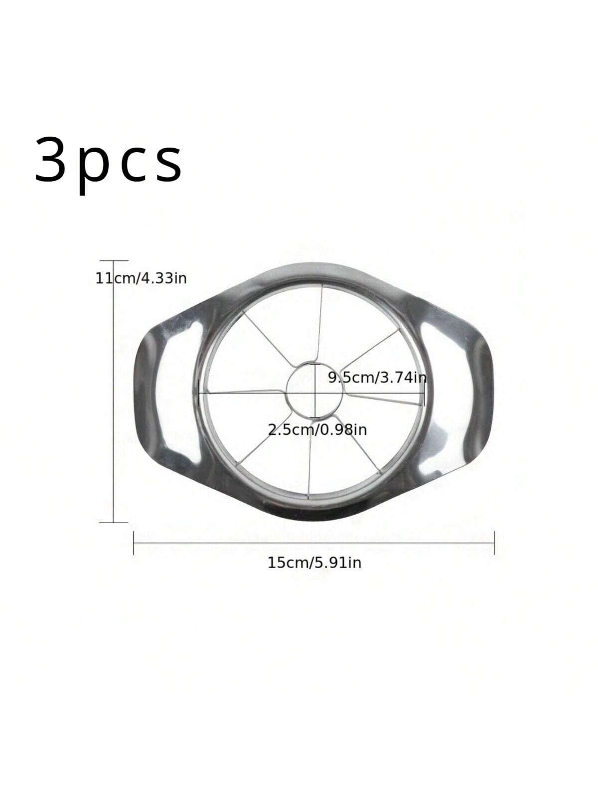 جهاز تقطيع التفاح اليدوي الفعّال والذي يوفر الوقت - شفرة دائرية مصنوعة من الفولاذ المقاوم للصدأ لقطع الفواكه بطريقة إبداعية، أداة مطبخك الأساسية، أدوات الخضار والفواكه، الأدوات المطبخية، القاطع، الطعام، السلطة، الديكور، التخزين، الحفلات، عيد الميلاد