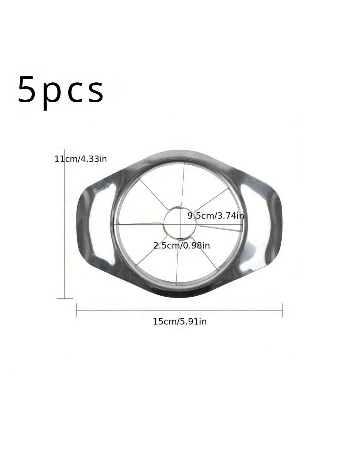 جهاز تقطيع التفاح اليدوي الفعّال والذي يوفر الوقت - شفرة دائرية مصنوعة من الفولاذ المقاوم للصدأ لقطع الفواكه بطريقة إبداعية، أداة مطبخك الأساسية، أدوات الخضار والفواكه، الأدوات المطبخية، القاطع، الطعام، السلطة، الديكور، التخزين، الحفلات، عيد الميلاد