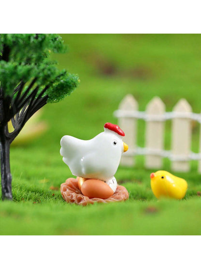 مجموعة طبيعية من الزهور بالحجم الصغير مزخرفة بالطحلب 7قطع