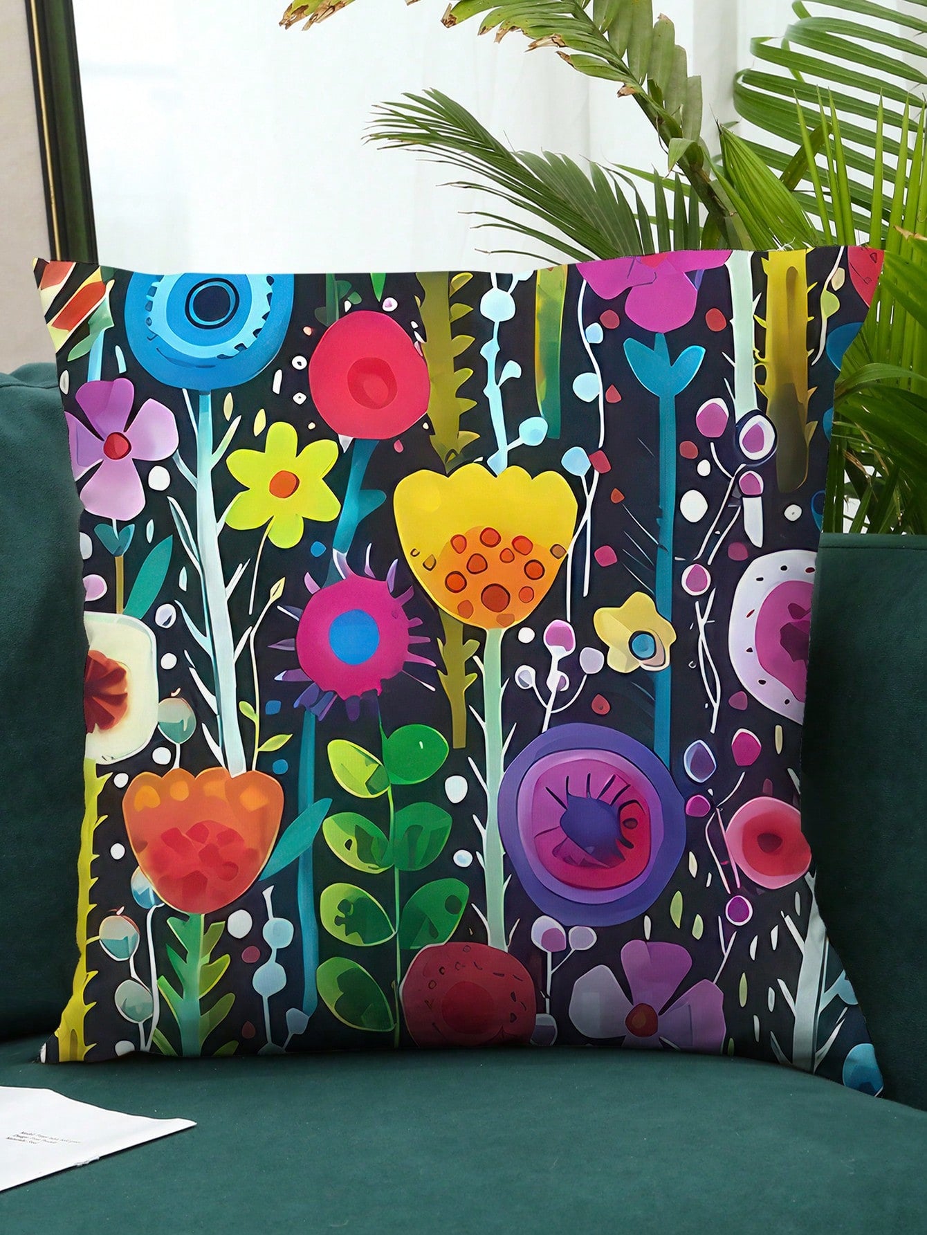 غطاء وسادة فنية مجردة ناعمة جدًا