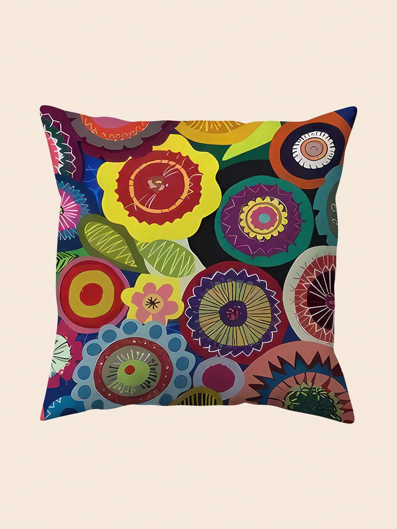 غطاء وسادة فنية مجردة ناعمة جدًا