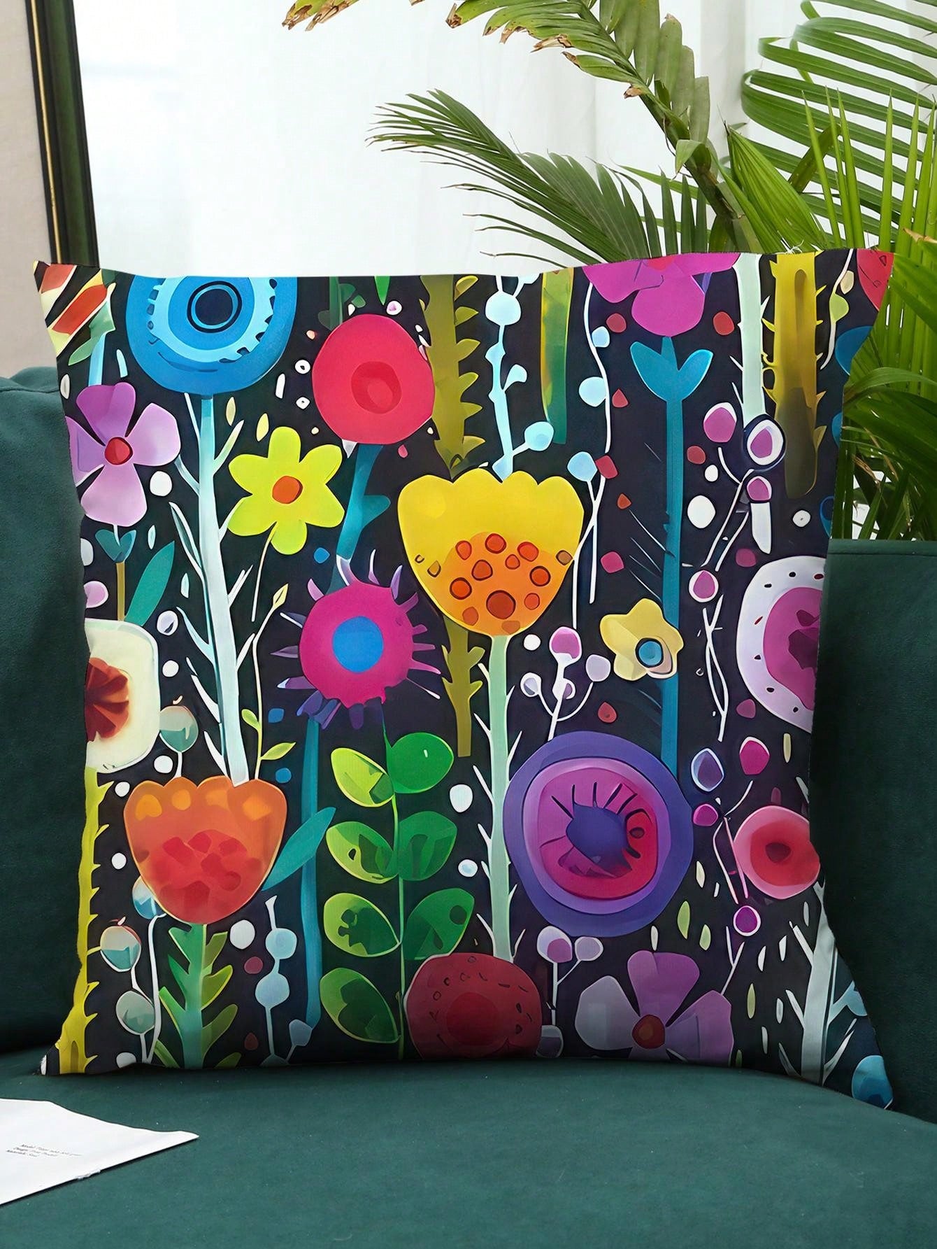 غطاء وسادة فنية مجردة ناعمة جدًا