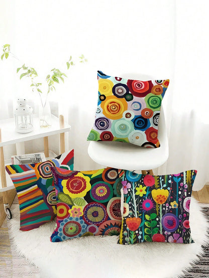 غطاء وسادة فنية مجردة ناعمة جدًا