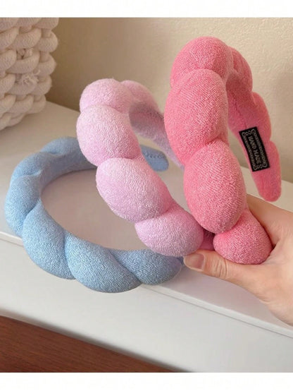 حزمة واحدة من الحزام الرأسي للسبا لغسل الوجه أو الوجه الحمام